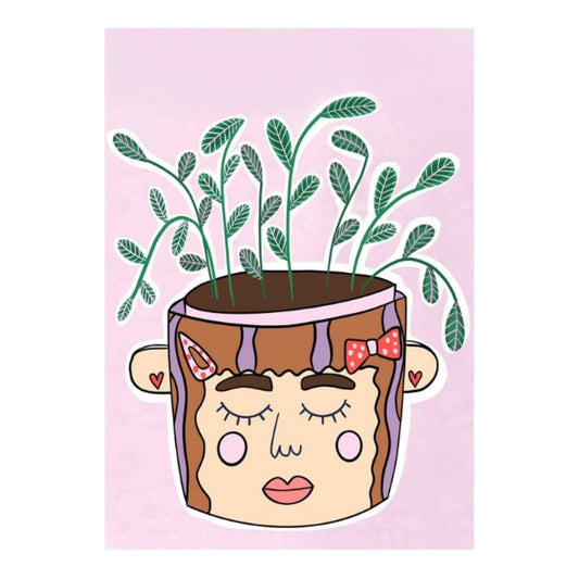 Kartica "Cute little plant pot", Anida