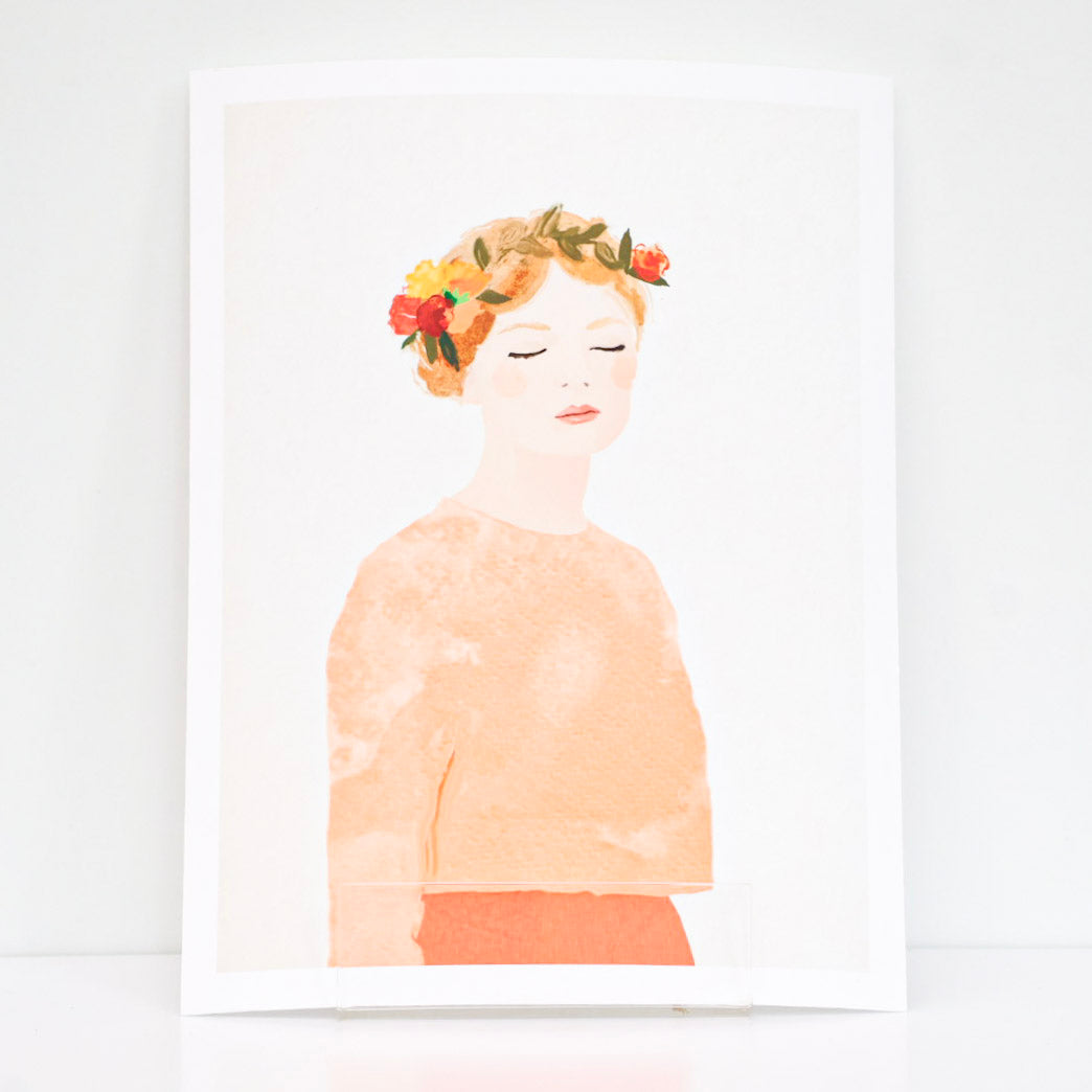 A3 Print ''Flower girl'', Mateja Kovač