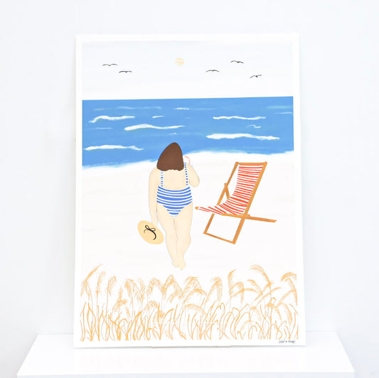 A3 Print ''Soak up the sun'', List living