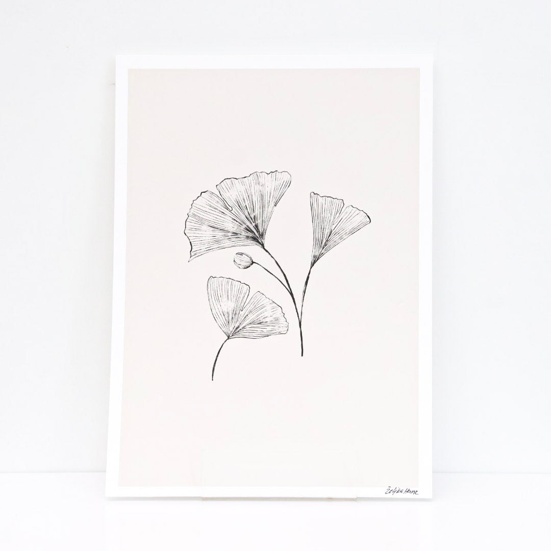 A3 Print ''Ginko'', List living