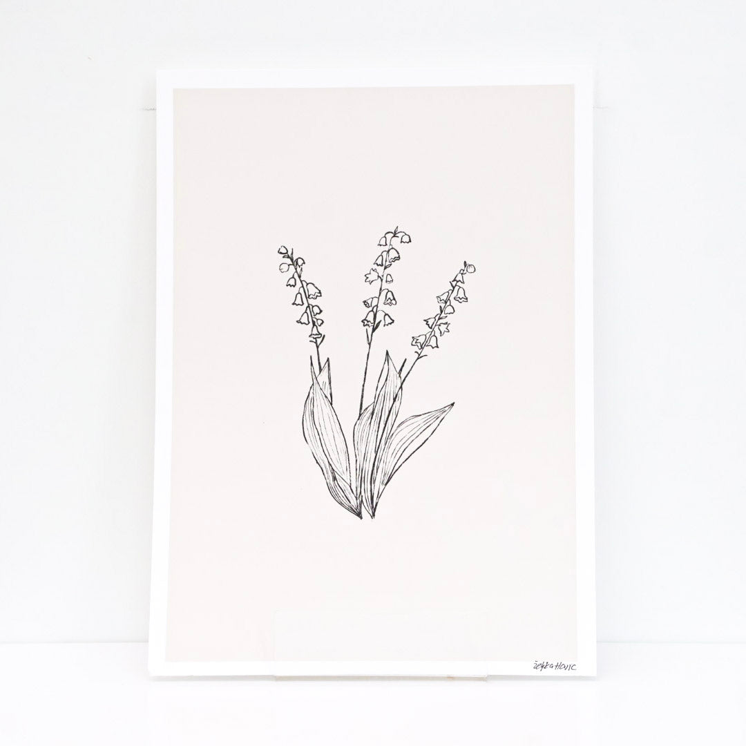 A3 Print ''Lily of the valley'', List living