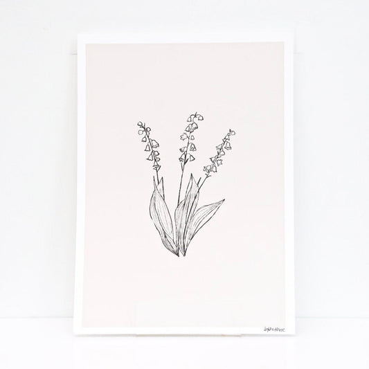 A4 Print ''Lily of the valley'', List living