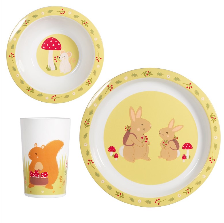 Set Namizne Posode "Garden Friends", Sass & Belle