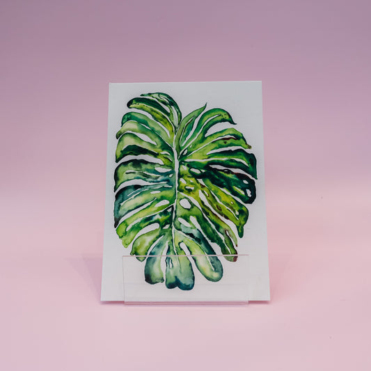 Kartica "A Monstera Leaf", UriKuri