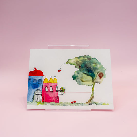 Kartica "Little Houses With Heart", UriKuri