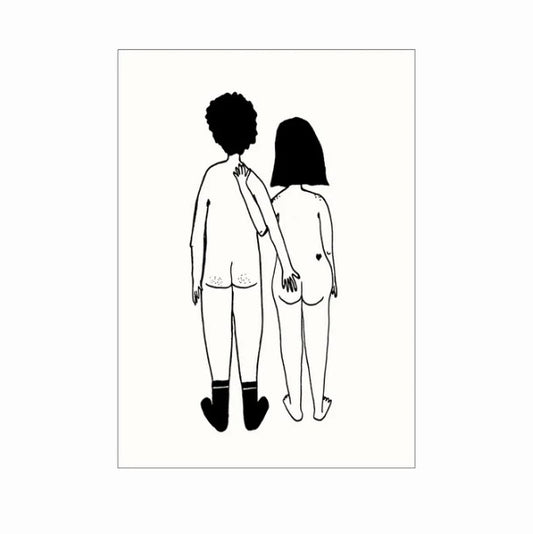 Kartica "Naked Couple Back", Helen B