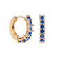 Uhani "Blue Crystal Hoop", Timi of Sweden