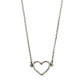 Ogrlica "Heart outlined silver" Timi of Sweden