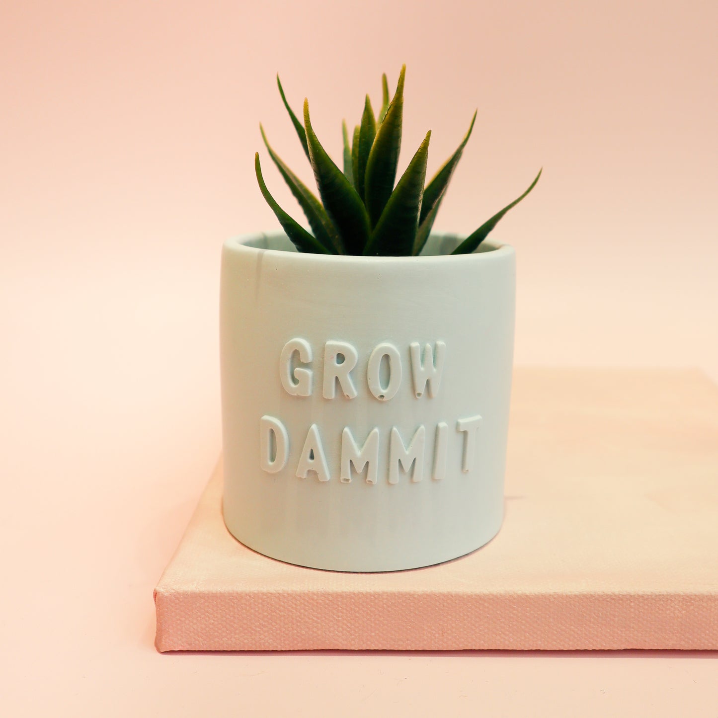 Posoda za rastline "Grow dammit - modra", M Design Home