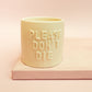 Posoda za rastline "Please don't die - rumena", M Design Home