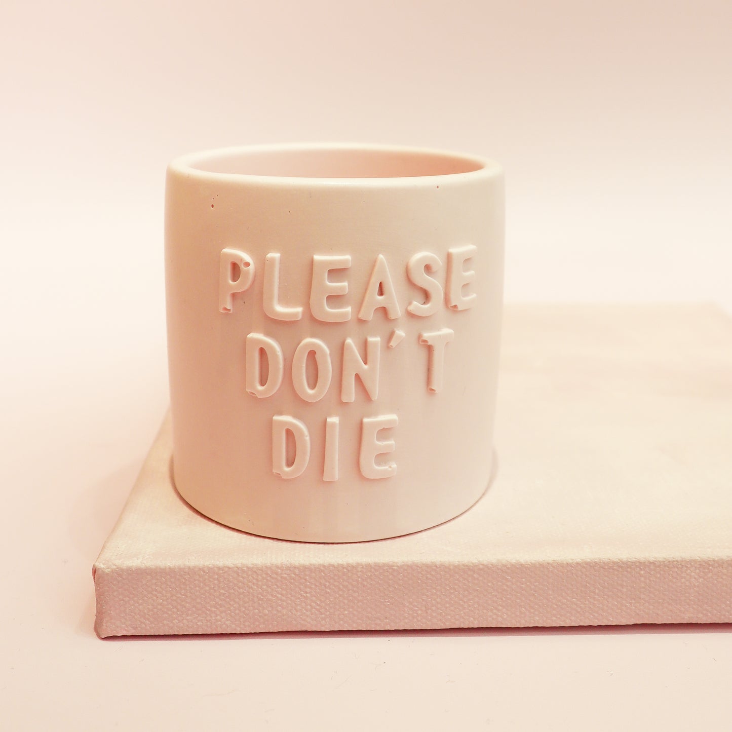 Posoda za rastline "Please don't die - roza", M Design Home